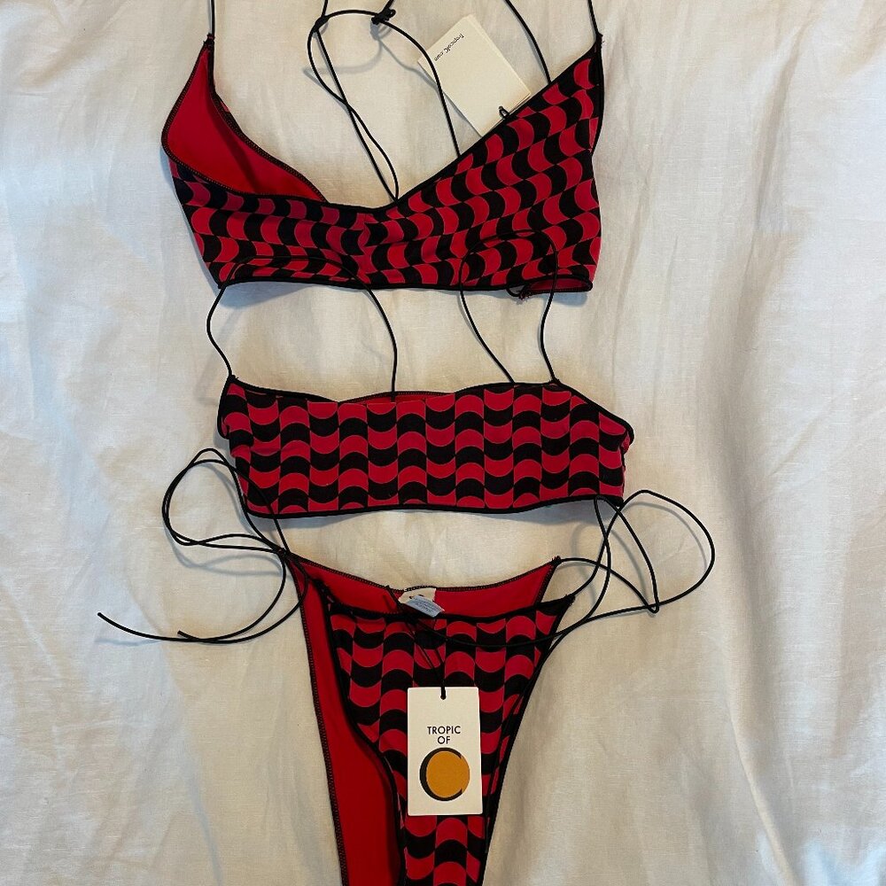 Tropic of C hibiscus geo bikini